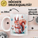 Eichhörnchen Tierliebhaber Tasse Geschenk Lustige Geschenkidee Spruch Weiß Trendation