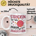 Stricken Stricker Tasse Geschenk Lustige Geschenkidee Spruch Ist Wie Zaubern Mit 2 Zauberstäben Weiß Trendation