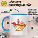 Hühnerbauer Tasse Geschenkidee Geflügel Enthusiast Geschenkidee Lustig Blau Trendation
