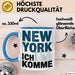 New York City USA Tasse Geschenk Lustige Geschenkidee Spruch New York Ich Komme Blau Trendation
