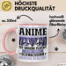 Anime Tasse Geschenk Realitätsflucht Lustiger Spruch Manga Fans Rosa Trendation