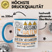 Katzencafégängerin Tasse Geschenk Lustig Abstand Halten Hochleistungs-Katzencafégängerin Mit Drang Zur Perfektion Bei Der Arbeit Blau Trendation