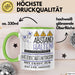 Katzenschutzaktivistin Tasse Geschenk Lustig Abstand Halten Hochleistungs-Katzenschutzaktivistin Mit Drang Zur Perfektion Bei Der Arbeit Grün Trendation
