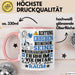 Tierheimvolontär Geschenk Tasse Lustiger Spruch Erheben Sie Sich Der Tierheimvolontär Betritt den Raum Rosa Trendation
