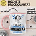 Musikfan Geschenk Tasse So Gut Kann Nur Ein Musikfan Aussehen Geschenkidee Kaffee-Becher Rosa Trendation