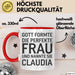 Claudia Tasse Geschenk Gott Formte Die Perfekte Frau Claudia Geschenkidee Rot Trendation