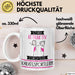 Karatesportlerin Tasse Geschenk Becher Stark Attraktiv Furchtlos Karatesportlerin Lustige Geschenkidee Weiß Trendation