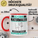 Naturmaler Tasse Geschenk für Naturmaler Geburtstag Lustiger Spruch Kaffee-Becher Was Ist Deine Superkraft Rot Trendation