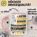 Saxophonist Geschenk Tasse Lustiger Spruch Erheben Sie Sich Der Saxophonist Betritt den Raum Rosa Trendation