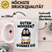 Sarkastischer Pinguin Tasse Geschenk Lustige Geschenkidee Spruch Guten Morgen? Ganz Dünnes Eis Weiß Trendation