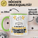 Trampolinspringer Geschenk Tasse So Gut Kann Nur Ein Trampolinspringer Aussehen Geschenkidee Kaffee-Becher Grün Trendation