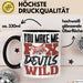 Fuchs Tasse Geschenk Fox Devils Wild Spruch Lustige Geschenkidee Schwarz Trendation