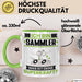Sammler Tasse Geschenk für Sammler Geburtstag Lustiger Spruch Kaffee-Becher Was Ist Deine Superkraft Grün Trendation