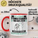 Tonstudio-Besitzer Tasse Geschenk für Tonstudio-Besitzer Geburtstag Lustiger Spruch Kaffee-Becher Was Ist Deine Superkraft Rot Trendation