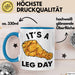 Its A Leg Day Gym Tasse Geschenk Chicken Wing Beine Trainieren Gym Becher Blau Trendation