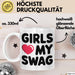 Sarkastische Jungs Sarkasmus Tasse Geschenk Lustige Geschenkidee Spruch Mädchen Lieben Meinen Swag Weiß Trendation