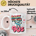 Vintage Retro Musik Tasse Geschenk Zurück in die 90er Geschenkidee Lustig Weiß Trendation