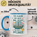 Gartenarbeit Gärtner Pflanzen Tasse Geschenk Lustige Geschenkidee Spruch Wenn Ich Sage Nur Noch Eine Pflanze Blau Trendation