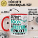 Pilot Geschenk Lustiger Spruch für Pilot Geschenkidee Bester Pilot Der Welt Rot Trendation