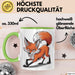 Fuchs Liebhaber Tasse Geschenkidee Schlauer Tierfan Geschenkidee Lustig Grün Trendation