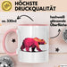 Bär Tierliebhaber Tasse Geschenk Lustige Geschenkidee Spruch Rosa Trendation