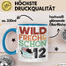 12. Geburtstag Geschenk Tasse Becher Wild Frech Und Schon 12 Blau Trendation