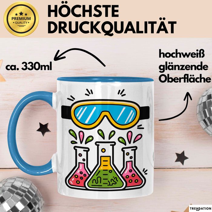 Laborant Tasse Geschenk Lustige Geschenkidee Spruch Für Labor Profis Blau Trendation