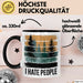 Wald Camping Outdoor Tasse Geschenk Lustige Geschenkidee Spruch Ich Hasse Menschen Trendation