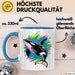 Wal Tier Tasse Geschenk Lustige Geschenkidee Spruch Blau Trendation