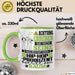 Hip-Hop-Produzent Geschenk Tasse Lustiger Spruch Erheben Sie Sich Der Hip-Hop-Produzent Betritt den Raum Grün Trendation