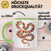Reptil Schlange Tier Tasse Geschenk Lustige Geschenkidee Spruch Grün Trendation
