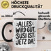 Susi Tasse Geschenk Alles Ist Gut Susi Ist Jetz Da Geschenkidee Becher mit Name Schwarz Trendation
