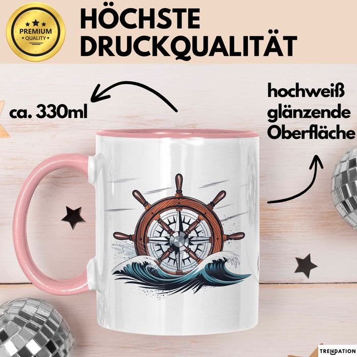 Schiffskapitän Tasse Geschenk Lustige Geschenkidee Spruch Für See Führer Rosa Trendation