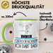 Geschenk für Outdoor-Bloggerin Tasse Lustige Geschenkidee Geburtstag Ich Bin Outdoor-Bloggerin Ich Darf Das Grün Trendation