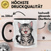 Katzen Tierliebhaber Tasse Geschenk Lustige Geschenkidee Spruch Schwarz Trendation