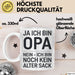 Opa Tasse Geschenk Ja Ich Bin Opa Aber Kein Alter Mann Geschenkidee Vatertag Weiß Trendation