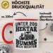 Landwirt Tasse Geschenk Unter 200 Hektar Bumms Ich Nichts Bauer Traktor Becher Rot Trendation