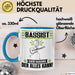 Bassist Tasse Geschenk für Bassist Der Mann Der Alles Kann Geschenkidee zum Geburtstag Blau Trendation
