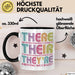 Englischlehrer Unterricht Tasse Geschenk Lustige Geschenkidee Spruch There Their They’Re Trendation