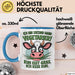 Fleischliebhaber Vegetarier Tasse Geschenk Lustige Geschenkidee Spruch Ich Bin Second Hand Vegetarier Blau Trendation
