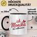 Monika Tasse Geschenk Ich Bin Vollkommen Monika Geschenkidee Geburtstag Schwarz Trendation