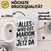 Marion Tasse Geschenk Alles Ist Gut Marion Ist Jetz Da Geschenkidee Becher mit Name Weiß Trendation