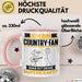 Country-Fan Tasse Geschenk für Country-Fan Geburtstag Lustiger Spruch Kaffee-Becher Was Ist Deine Superkraft Rosa Trendation