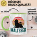 Malteserhund Tasse Geschenk Lustige Geschenkidee Spruch Malteser Grün Trendation