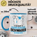 Schwager Geschenk Tasse So Gut Kann Nur Ein Schwager Aussehen Geschenkidee Kaffee-Becher Blau Trendation