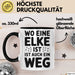 Elke Tasse Geschenk Wo Eine Elke Ist Ist Auch Ein Weg Geschenkidee Becher mit Name Schwarz Trendation