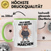 Bärtige Männer Tasse Geschenk Lustige Geschenkidee Spruch Halb Mann Halb Bärchen Grün Trendation