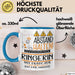 Ringerin Tasse Geschenk Lustig Abstand Halten Hochleistungs-Ringerin Mit Drang Zur Perfektion Bei Der Arbeit Blau Trendation
