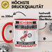 Motorradfahrer Tasse Geschenk für Motorradfahrer Geburtstag Lustiger Spruch Kaffee-Becher Was Ist Deine Superkraft Rot Trendation