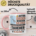 Taucher Geschenk Tasse Lustiger Spruch Erheben Sie Sich Der Taucher Betritt den Raum Rosa Trendation